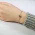 Classic Gold Clover Bracelet with Zircon Diamond